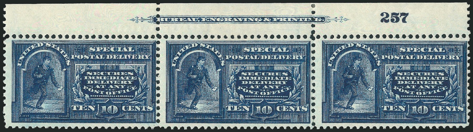 US Stamps Values Scott Catalog E5 - 1895 10c Special Delivery. Robert Siegel Auction Galleries, Dec 2012, Sale 1037, Lot 2240