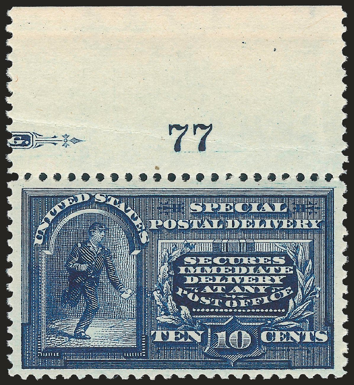 Costs of US Stamp Scott Cat. # E5: 10c 1895 Special Delivery. Robert Siegel Auction Galleries, Dec 2009, Sale 977, Lot 610
