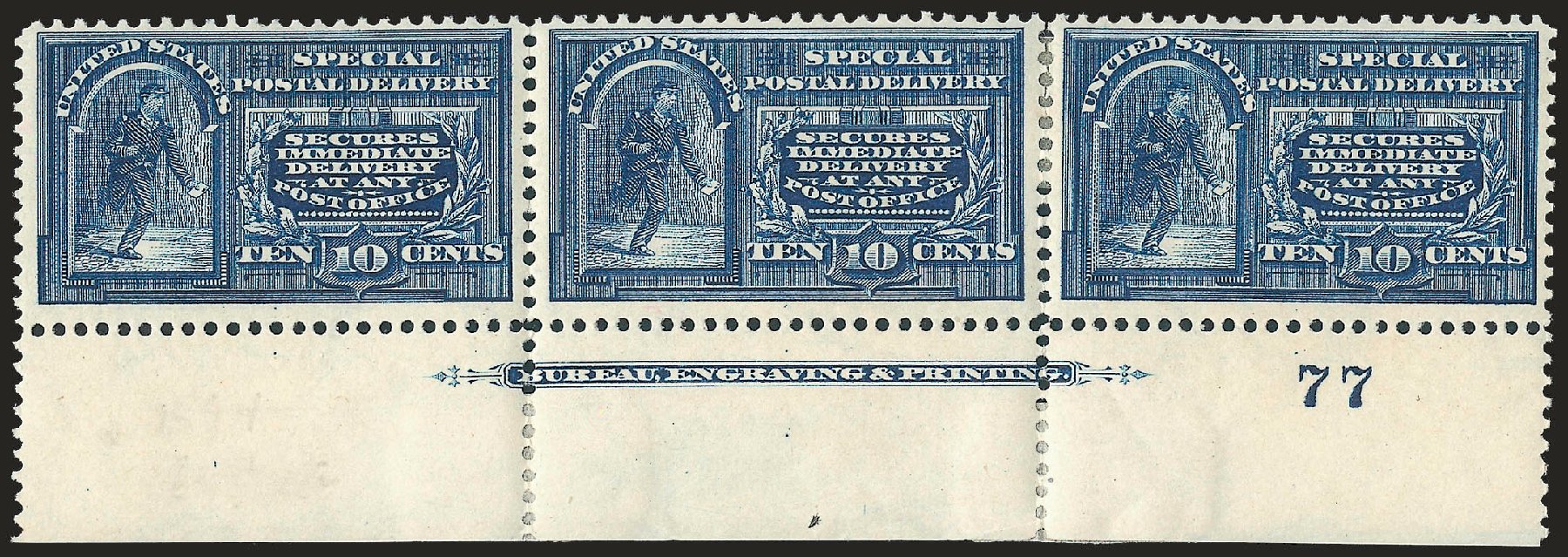 Costs of US Stamp Scott #E5: 10c 1895 Special Delivery. Robert Siegel Auction Galleries, Dec 2009, Sale 977, Lot 620