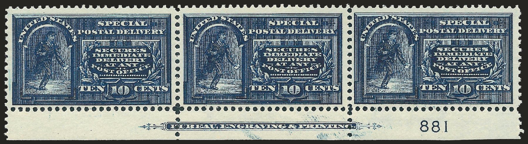 Cost of US Stamps Scott #E5 - 10c 1895 Special Delivery. Robert Siegel Auction Galleries, Dec 2009, Sale 977, Lot 621