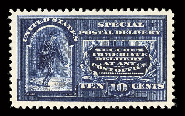 Price of US Stamps Scott Catalog E5 - 10c 1895 Special Delivery. Spink Shreves Galleries, Aug 2013, Sale 144, Lot 311