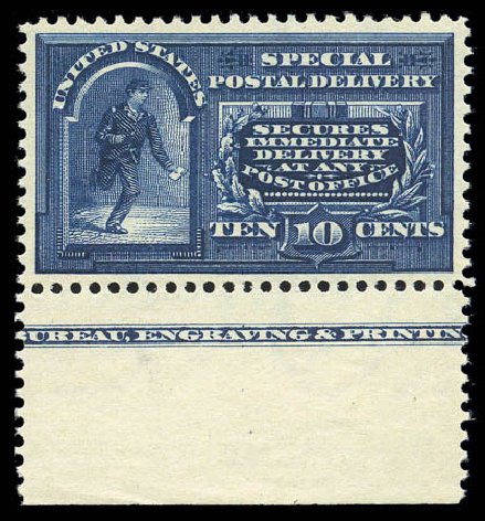 US Stamp Price Scott #E5: 10c 1895 Special Delivery. Matthew Bennett International, Sep 2010, Sale 331, Lot 884