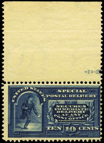 Cost of US Stamp Scott Catalogue #E5 - 1895 10c Special Delivery. Harmer-Schau Auction Galleries, Feb 2012, Sale 92, Lot 1285