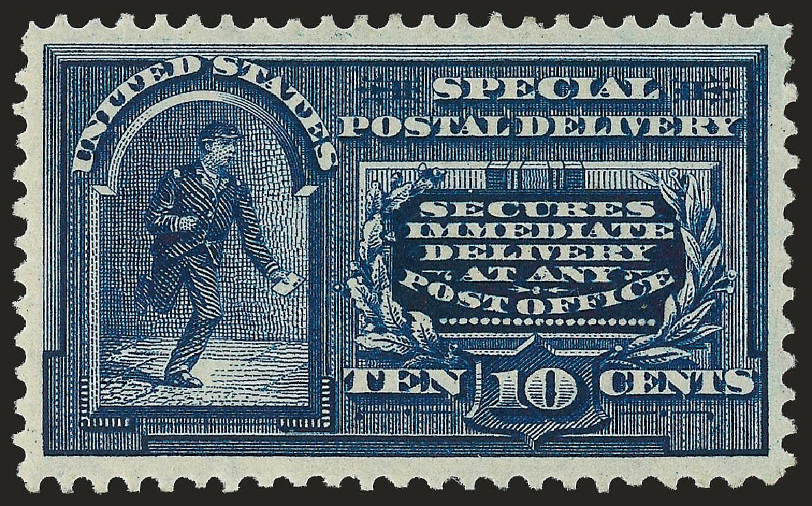 Value of US Stamps Scott Cat. #E5 - 10c 1895 Special Delivery. Robert Siegel Auction Galleries, Jun 2010, Sale 992, Lot 2595