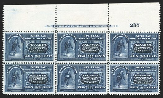 US Stamp Value Scott E5: 10c 1895 Special Delivery. Spink Shreves Galleries, Mar 2013, Sale 142, Lot 435