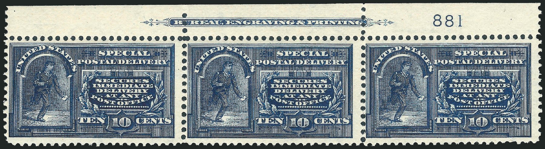 US Stamps Prices Scott Catalogue #E5: 10c 1895 Special Delivery. Robert Siegel Auction Galleries, Mar 2013, Sale 1040, Lot 2102