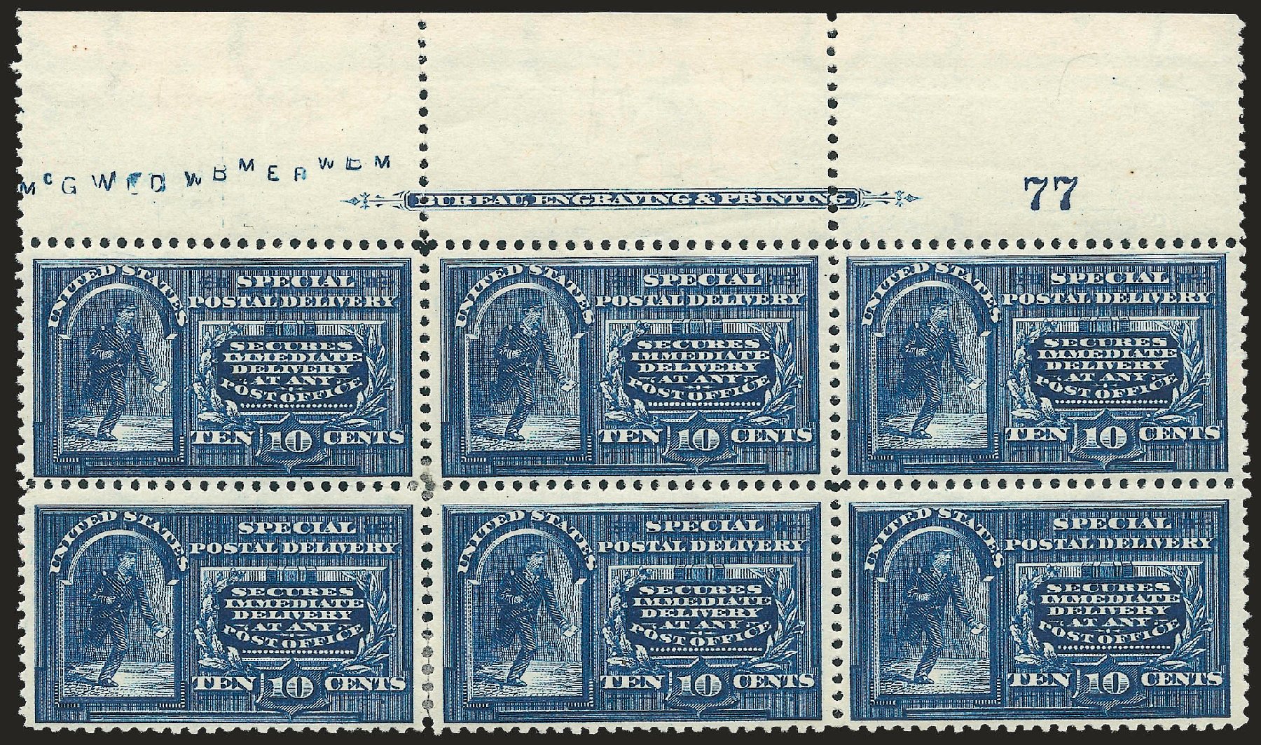 US Stamp Value Scott E5: 1895 10c Special Delivery. Robert Siegel Auction Galleries, Dec 2009, Sale 977, Lot 622