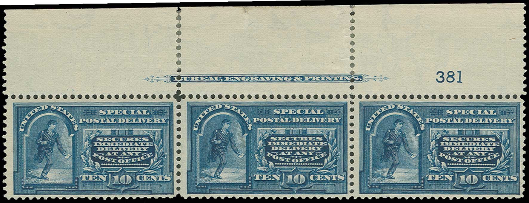US Stamp Value Scott E5 - 1895 10c Special Delivery. H.R. Harmer, Jun 2013, Sale 3003, Lot 1553