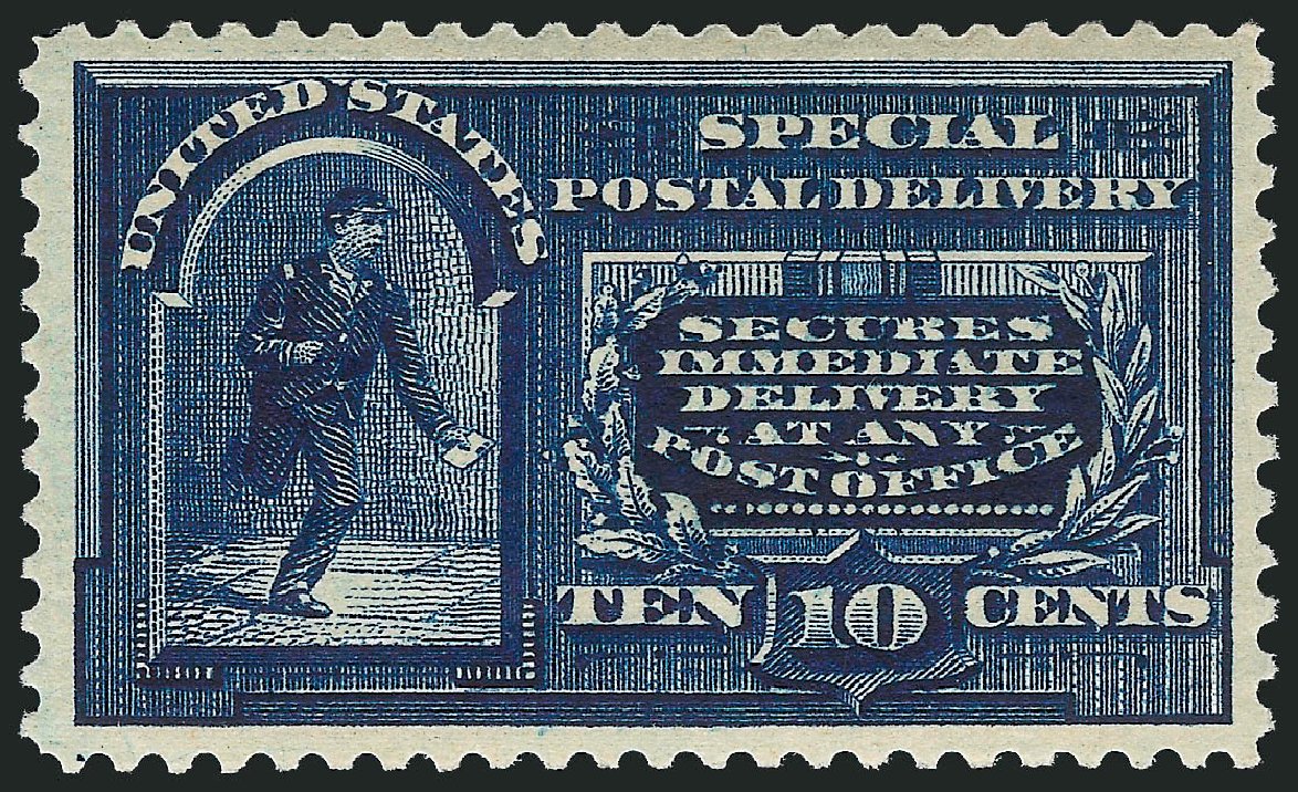 Values of US Stamps Scott Catalog #E5 - 1895 10c Special Delivery. Robert Siegel Auction Galleries, May 2013, Sale 1044, Lot 323