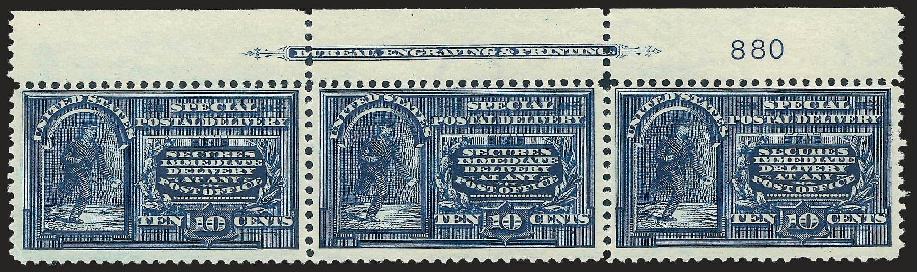 US Stamps Prices Scott # E5 - 10c 1895 Special Delivery. Robert Siegel Auction Galleries, Dec 2009, Sale 977, Lot 613