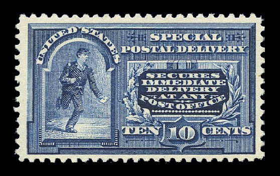 US Stamp Value Scott Catalogue E5: 10c 1895 Special Delivery. Matthew Bennett International, Sep 2010, Sale 333, Lot 3926