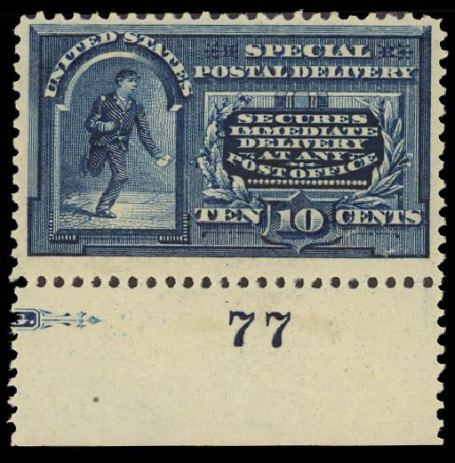 Price of US Stamps Scott Catalogue #E5 - 10c 1895 Special Delivery. Daniel Kelleher Auctions, Jun 2012, Sale 630, Lot 1996