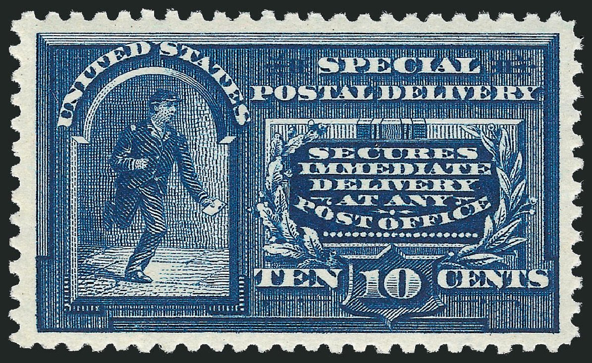 Costs of US Stamps Scott Cat. E5 - 1895 10c Special Delivery. Robert Siegel Auction Galleries, Apr 2010, Sale 984, Lot 1096