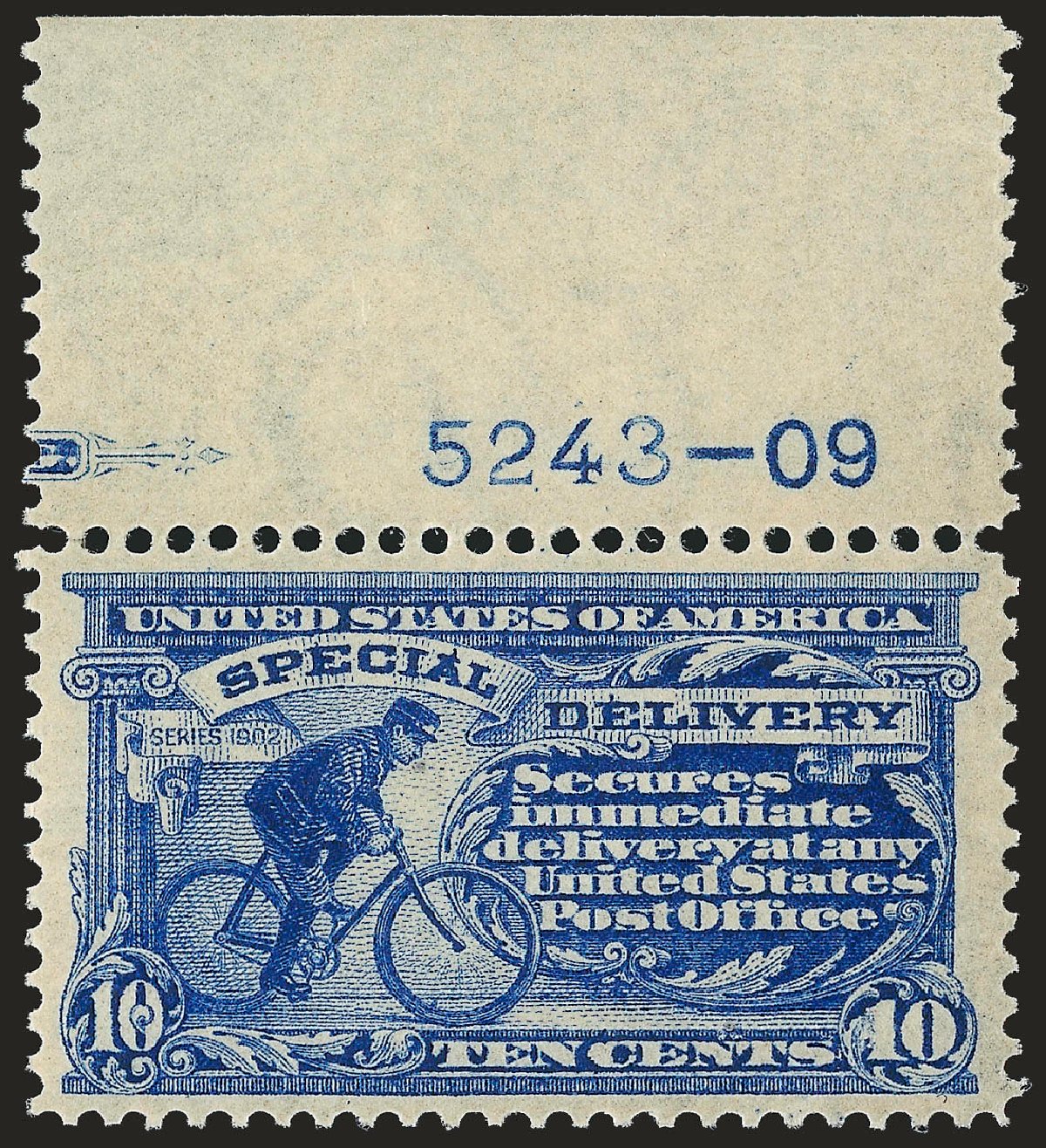 US Stamp Values Scott #E6 - 10c 1902 Special Delivery. Robert Siegel Auction Galleries, Jun 2009, Sale 975, Lot 2151