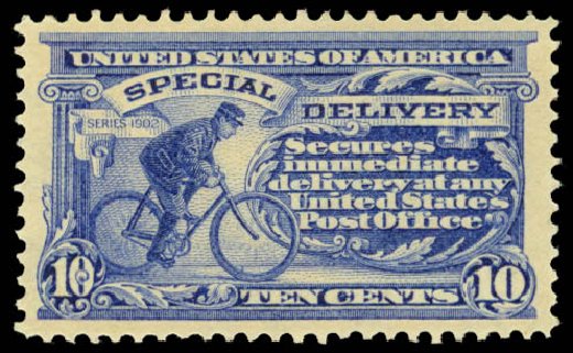 US Stamp Price Scott Cat. # E6 - 1902 10c Special Delivery. Daniel Kelleher Auctions, Dec 2014, Sale 661, Lot 445
