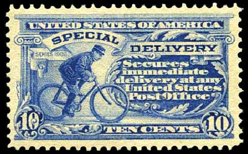 US Stamp Values Scott #E6: 10c 1902 Special Delivery. Harmer-Schau Auction Galleries, Jan 2014, Sale 100, Lot 672