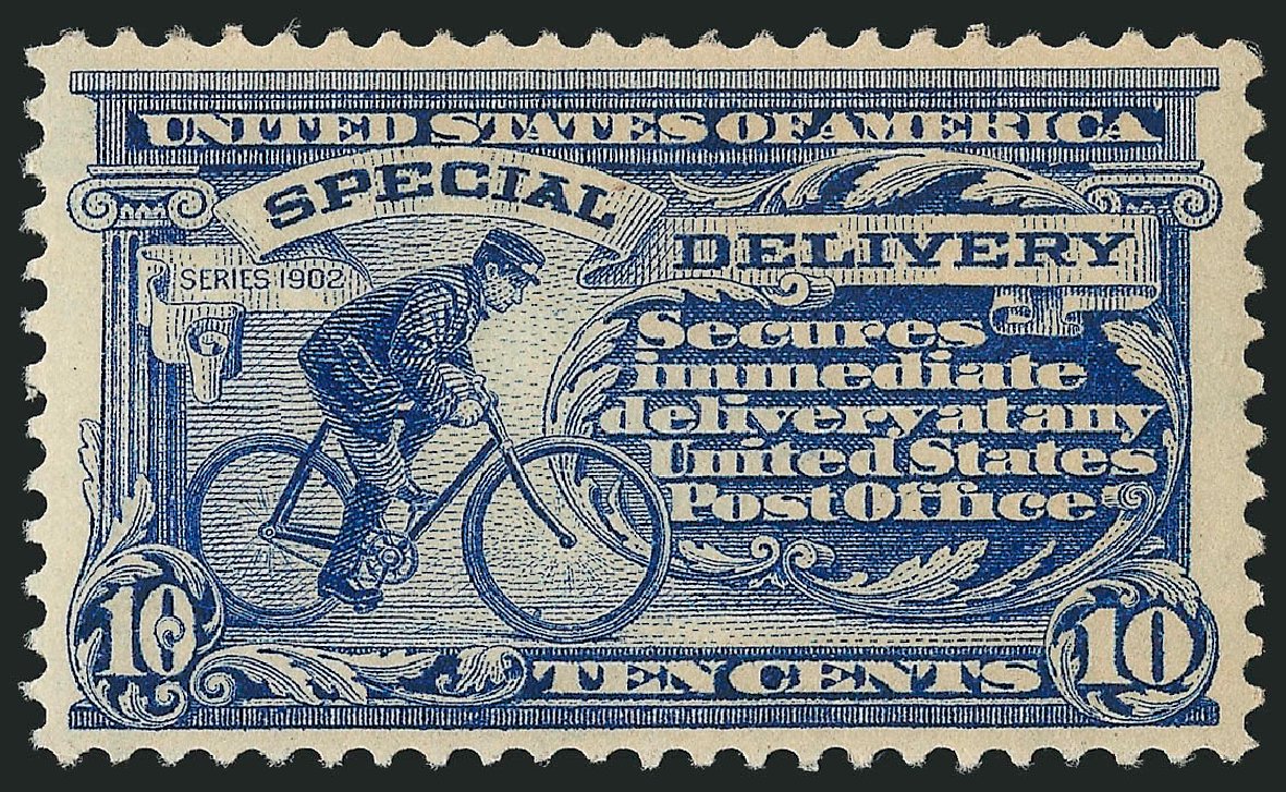 Cost of US Stamps Scott #E6 - 10c 1902 Special Delivery. Robert Siegel Auction Galleries, Dec 2013, Sale 1062, Lot 782