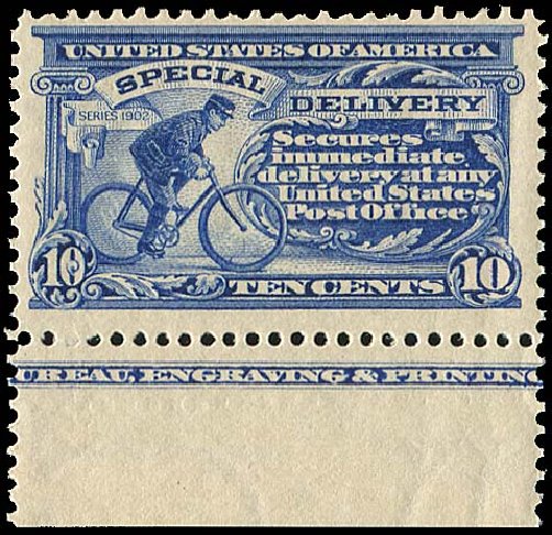 US Stamp Values Scott Catalogue E6 - 1902 10c Special Delivery. Regency-Superior, Jan 2015, Sale 109, Lot 1446