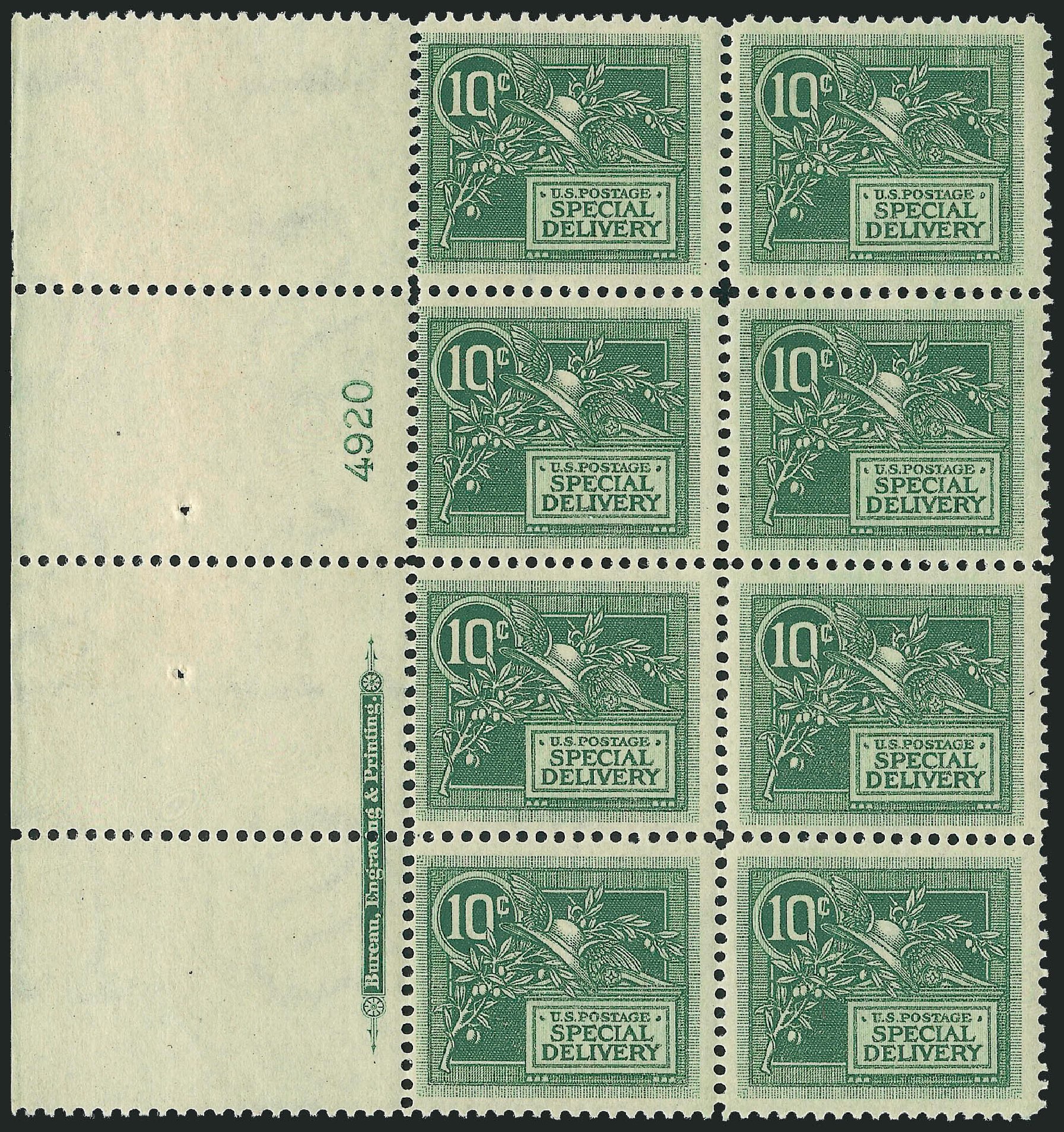 Price of US Stamps Scott Catalog # E7 - 1908 10c Special Delivery. Robert Siegel Auction Galleries, Jun 2011, Sale 1011, Lot 847