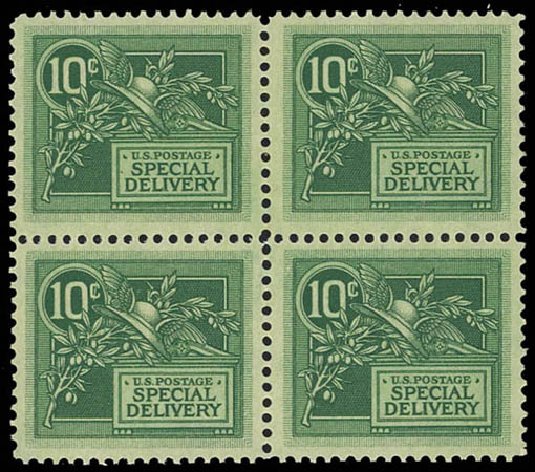 US Stamp Values Scott #E7: 1908 10c Special Delivery. Daniel Kelleher Auctions, Jul 2011, Sale 625, Lot 1150