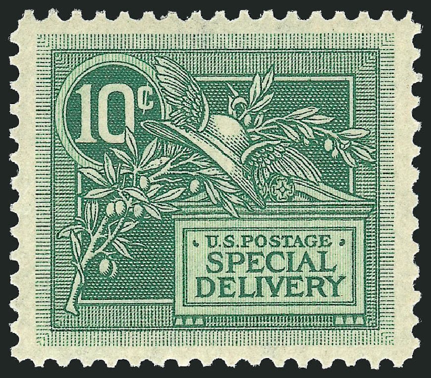 Price of US Stamps Scott Catalogue E7 - 10c 1908 Special Delivery. Robert Siegel Auction Galleries, Mar 2012, Sale 1019, Lot 936