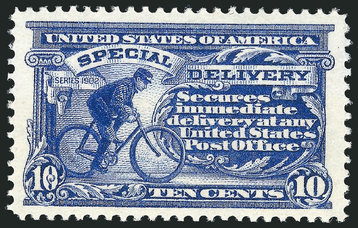 Costs of US Stamp Scott Cat. E8 - 1911 10c Special Delivery. Robert Siegel Auction Galleries, Oct 2010, Sale 997, Lot 6207