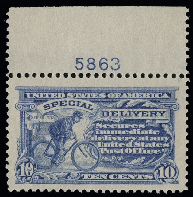 Value of US Stamp Scott Catalogue E8: 10c 1911 Special Delivery. Spink Shreves Galleries, Aug 2013, Sale 144, Lot 317