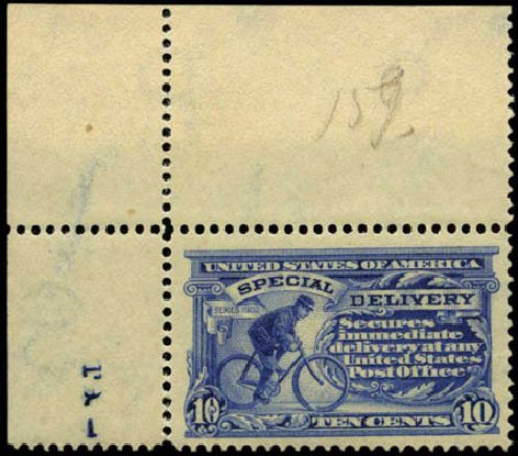 Cost of US Stamp Scott Cat. E8: 1911 10c Special Delivery. Harmer-Schau Auction Galleries, Feb 2012, Sale 92, Lot 1288