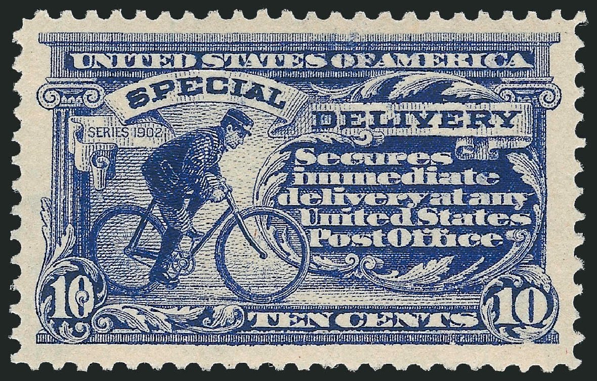 Values of US Stamps Scott E8: 10c 1911 Special Delivery. Robert Siegel Auction Galleries, Jun 2009, Sale 975, Lot 2158