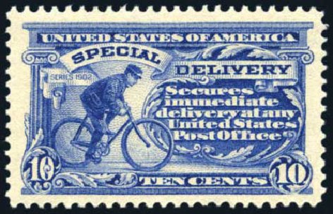 Costs of US Stamp Scott Catalogue # E8: 10c 1911 Special Delivery. Harmer-Schau Auction Galleries, Aug 2011, Sale 90, Lot 1669