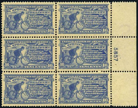 Value of US Stamp Scott Catalog # E8 - 10c 1911 Special Delivery. Harmer-Schau Auction Galleries, Aug 2012, Sale 94, Lot 1759