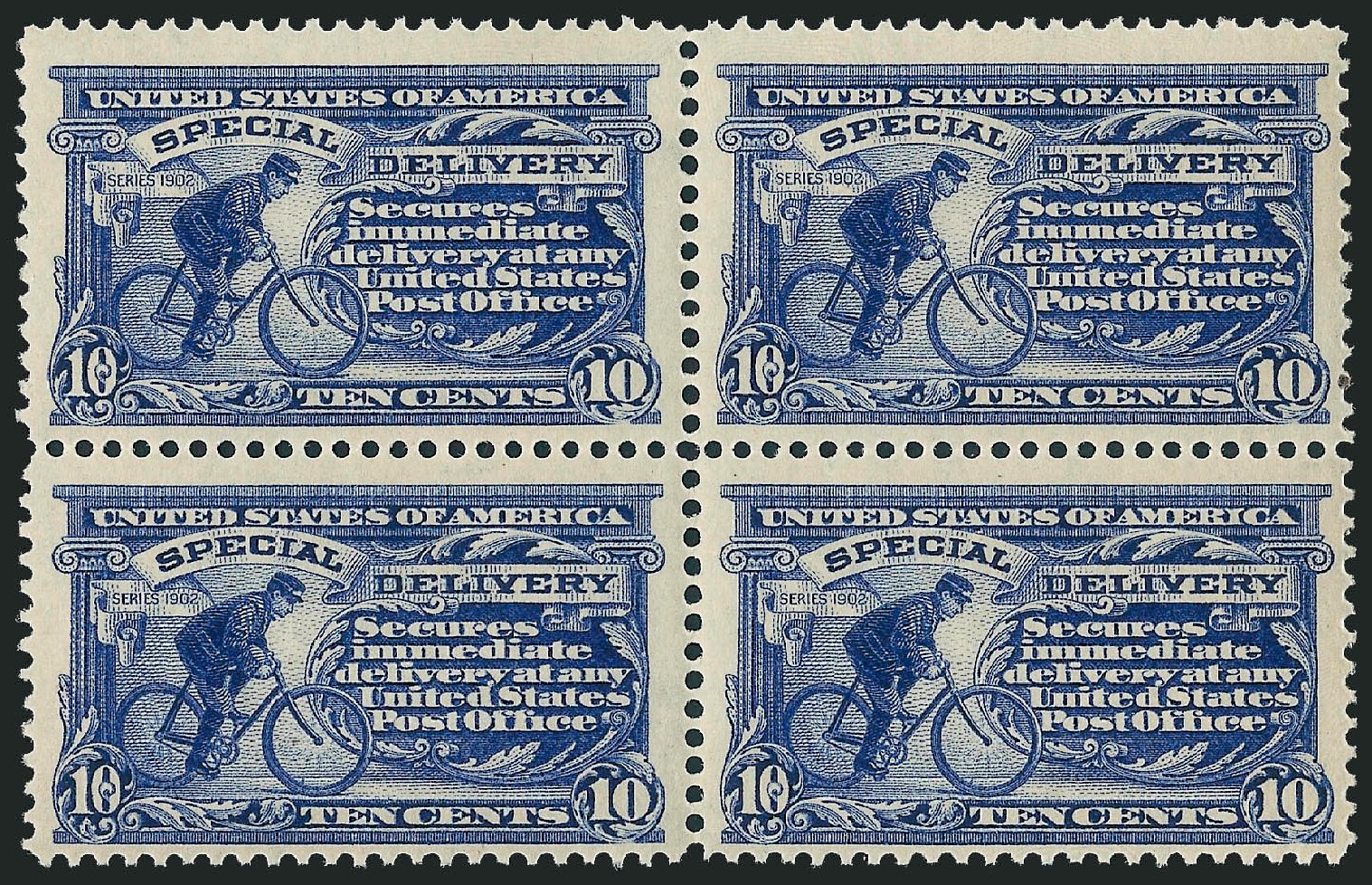 US Stamp Prices Scott Cat. E8 - 1911 10c Special Delivery. Robert Siegel Auction Galleries, Oct 2011, Sale 1014, Lot 2229