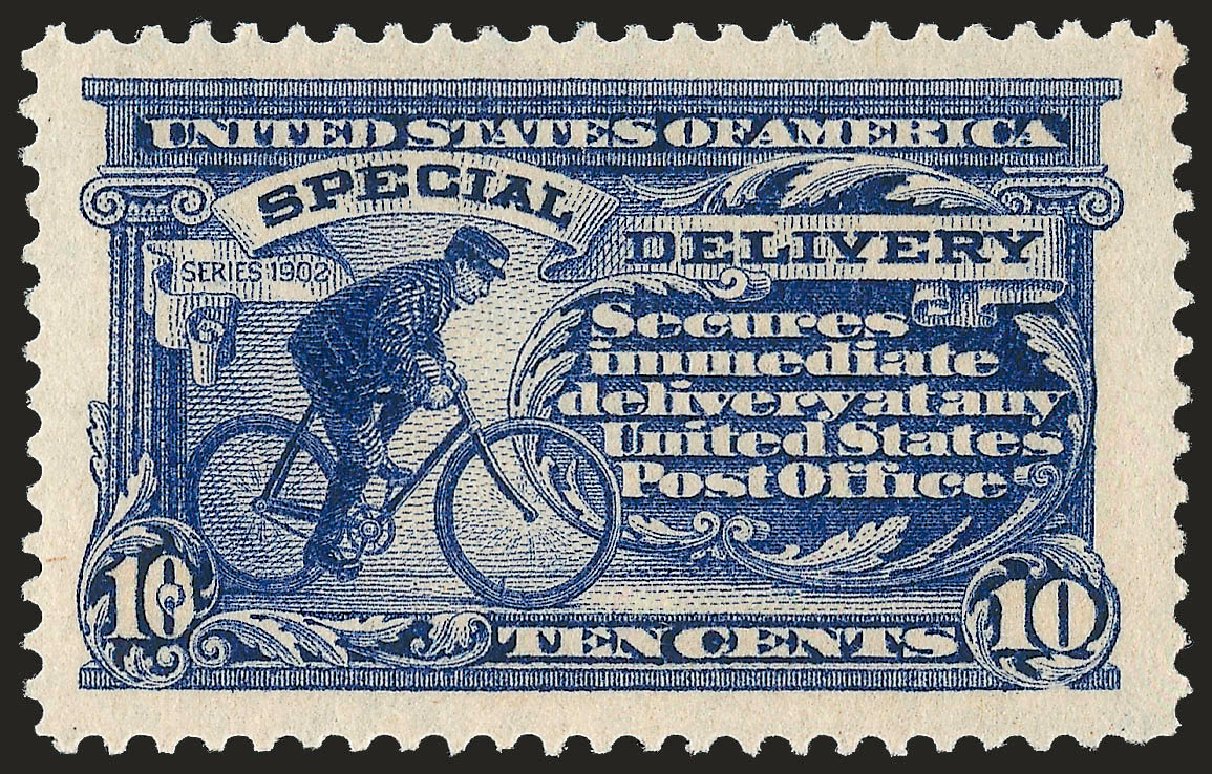 Prices of US Stamp Scott # E8: 10c 1911 Special Delivery. Robert Siegel Auction Galleries, Jun 2010, Sale 992, Lot 2599