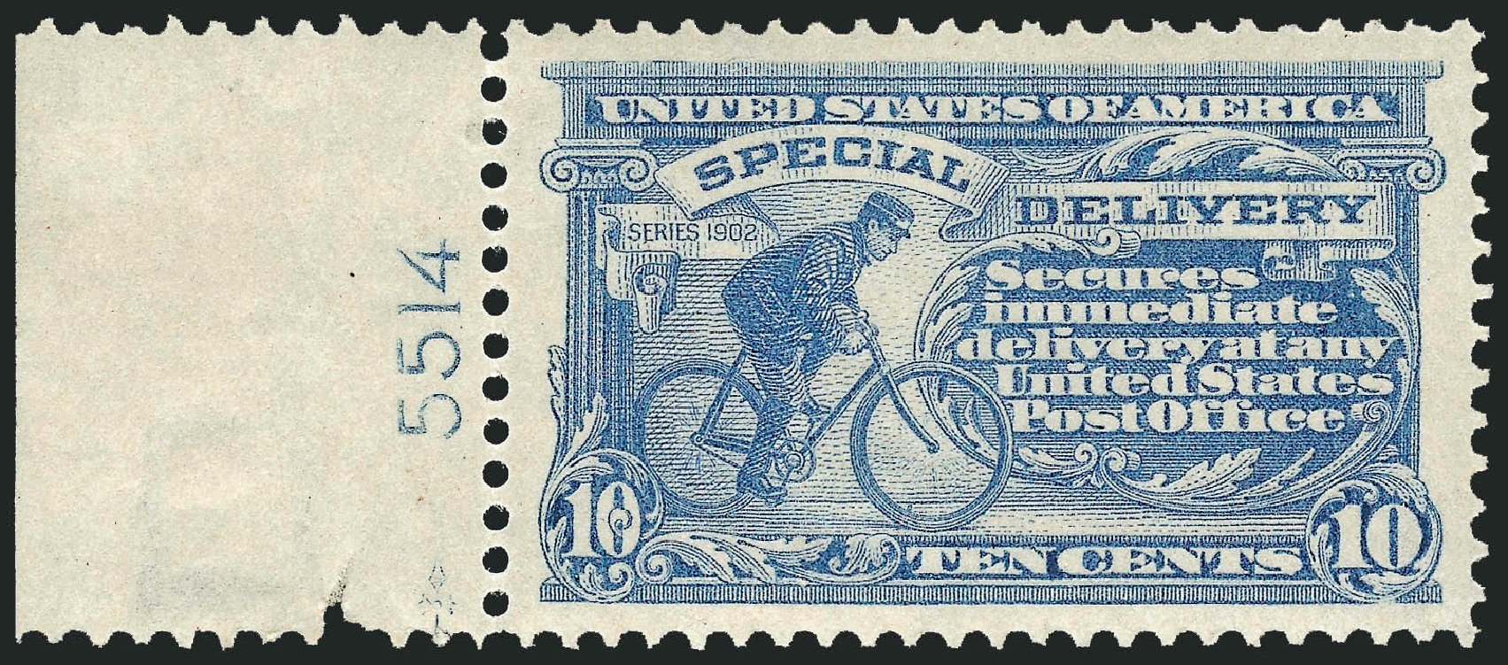 Price of US Stamps Scott Cat. E8: 10c 1911 Special Delivery. Robert Siegel Auction Galleries, Dec 2009, Sale 978, Lot 1120