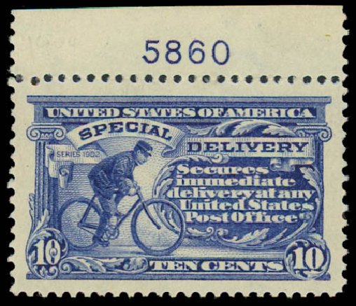 Prices of US Stamp Scott #E8 - 1911 10c Special Delivery. Daniel Kelleher Auctions, Jul 2011, Sale 625, Lot 1151