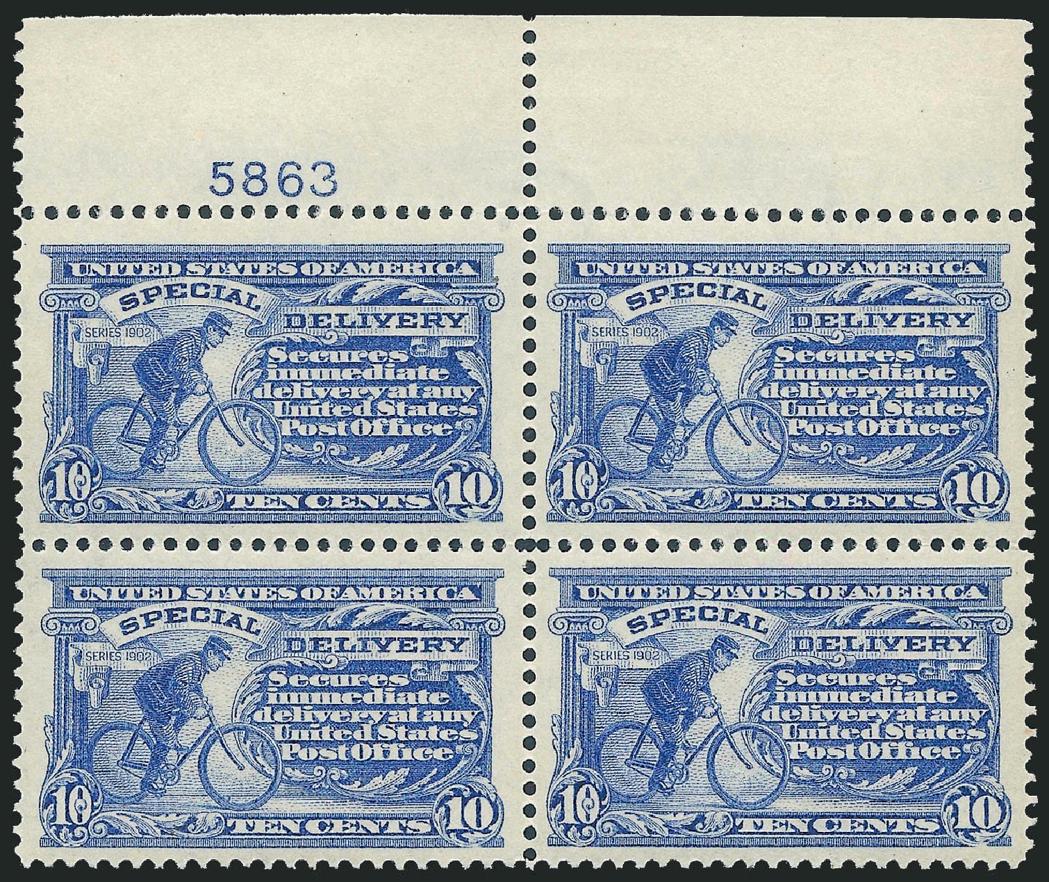 US Stamp Values Scott #E8 - 10c 1911 Special Delivery. Robert Siegel Auction Galleries, Jun 2012, Sale 1026, Lot 1521