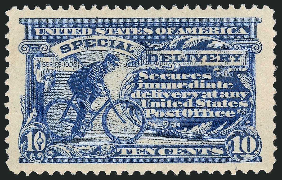 Price of US Stamps Scott Catalogue E8 - 1911 10c Special Delivery. Robert Siegel Auction Galleries, Dec 2009, Sale 982, Lot 6071