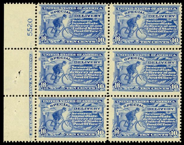 Costs of US Stamps Scott Catalogue #E8 - 1911 10c Special Delivery. Daniel Kelleher Auctions, Sep 2013, Sale 639, Lot 3764