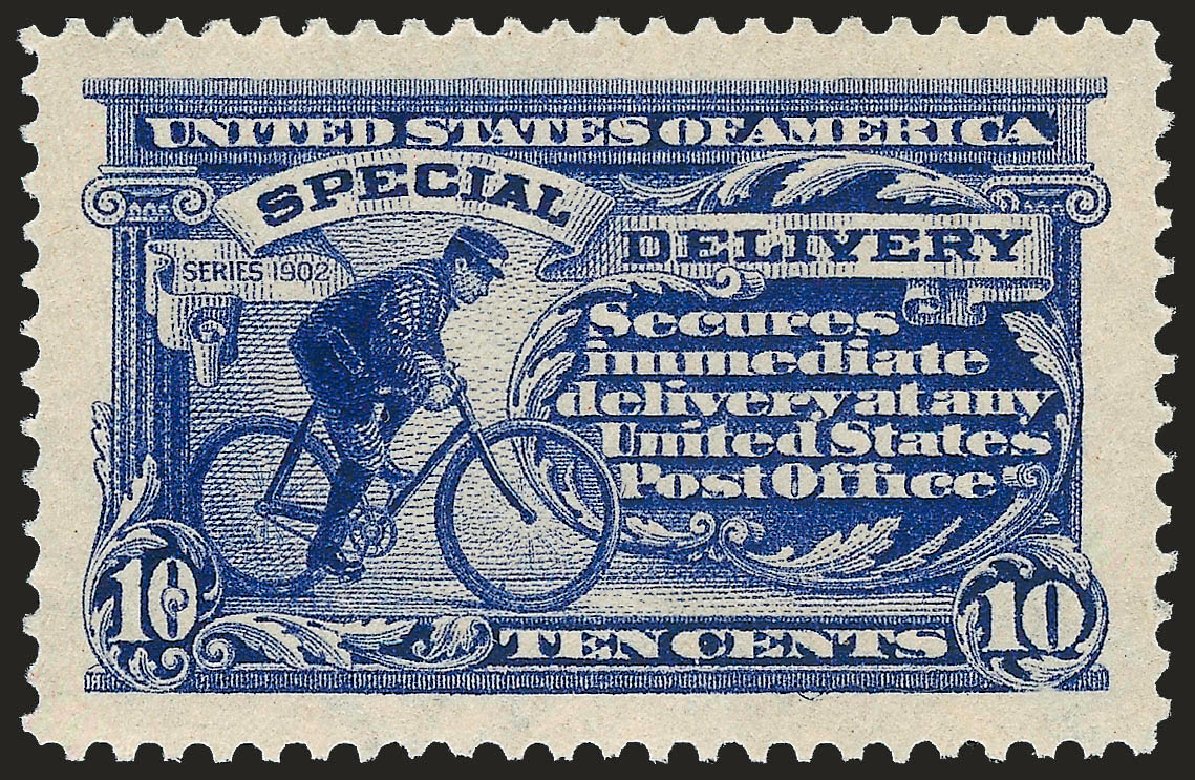 Cost of US Stamp Scott Catalogue E8 - 1911 10c Special Delivery. Robert Siegel Auction Galleries, Sep 2009, Sale 968B, Lot 774