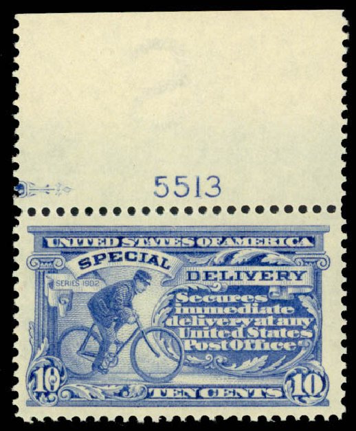 Cost of US Stamps Scott Cat. # E8: 1911 10c Special Delivery. Daniel Kelleher Auctions, Mar 2013, Sale 635, Lot 785