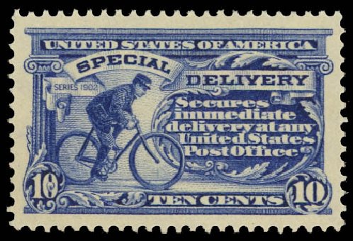 Price of US Stamps Scott Catalogue # E8 - 1911 10c Special Delivery. Daniel Kelleher Auctions, Apr 2012, Sale 629, Lot 462