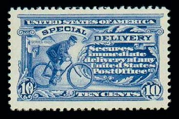 Value of US Stamp Scott Cat. E8: 10c 1911 Special Delivery. Matthew Bennett International, Dec 2007, Sale 325, Lot 2403