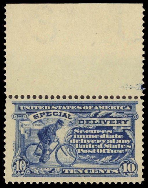 Price of US Stamp Scott Cat. # E8: 1911 10c Special Delivery. Daniel Kelleher Auctions, Aug 2012, Sale 631, Lot 1653