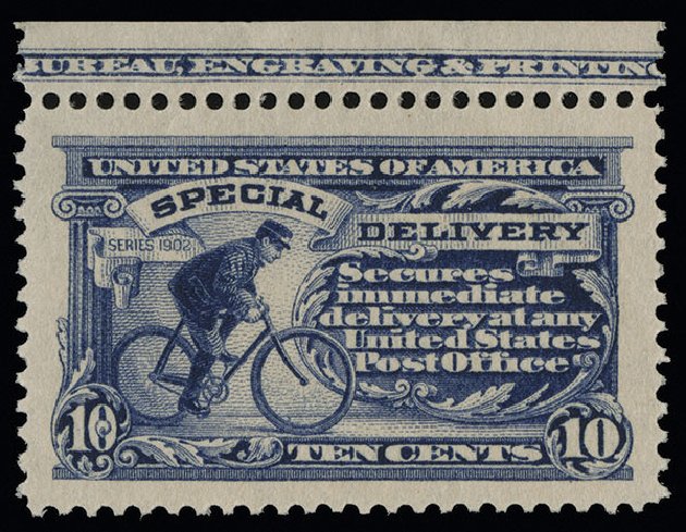Value of US Stamp Scott Catalogue #E8 - 1911 10c Special Delivery. Spink Shreves Galleries, Aug 2013, Sale 144, Lot 316