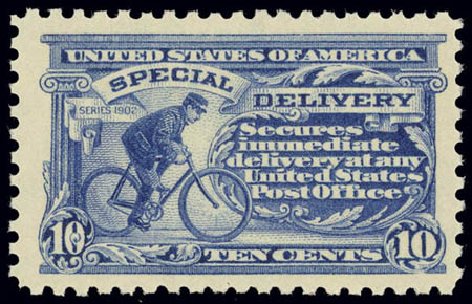 Price of US Stamps Scott Catalog # E9 - 1914 10c Special Delivery. Daniel Kelleher Auctions, Feb 2013, Sale 634, Lot 379
