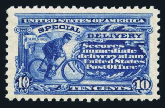 Price of US Stamps Scott Catalog E9: 10c 1914 Special Delivery. Harmer-Schau Auction Galleries, Aug 2014, Sale 102, Lot 2180