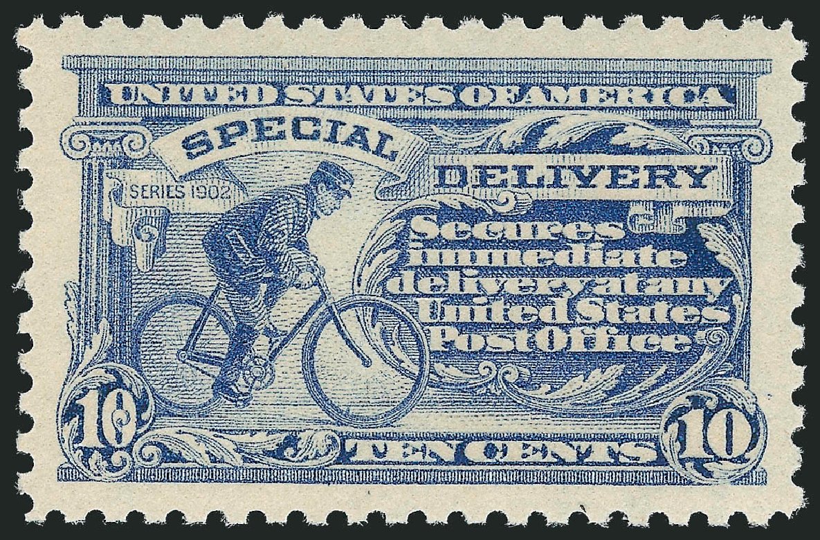 Value of US Stamps Scott Catalog E9 - 10c 1914 Special Delivery. Robert Siegel Auction Galleries, Nov 2012, Sale 1034, Lot 540