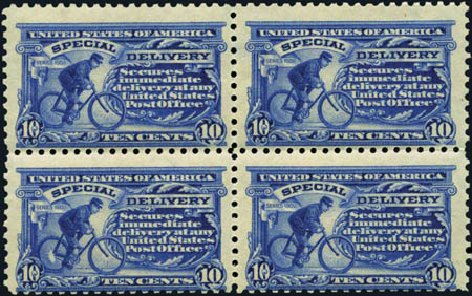 US Stamps Prices Scott E9: 1914 10c Special Delivery. Harmer-Schau Auction Galleries, Feb 2012, Sale 92, Lot 1291