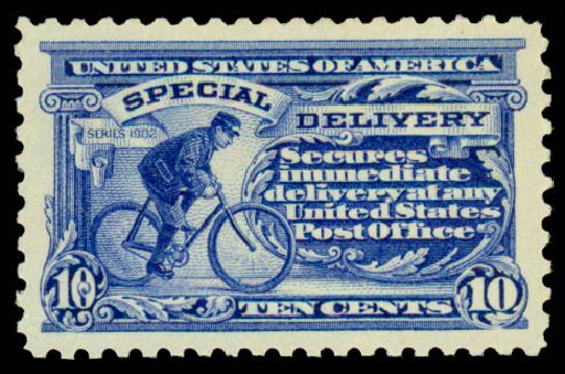 US Stamp Value Scott E9: 10c 1914 Special Delivery. Daniel Kelleher Auctions, Sep 2013, Sale 639, Lot 3761