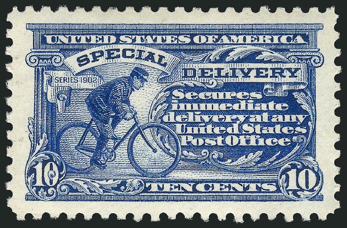 Cost of US Stamps Scott Cat. E9: 1914 10c Special Delivery. Robert Siegel Auction Galleries, Apr 2014, Sale 1068, Lot 404